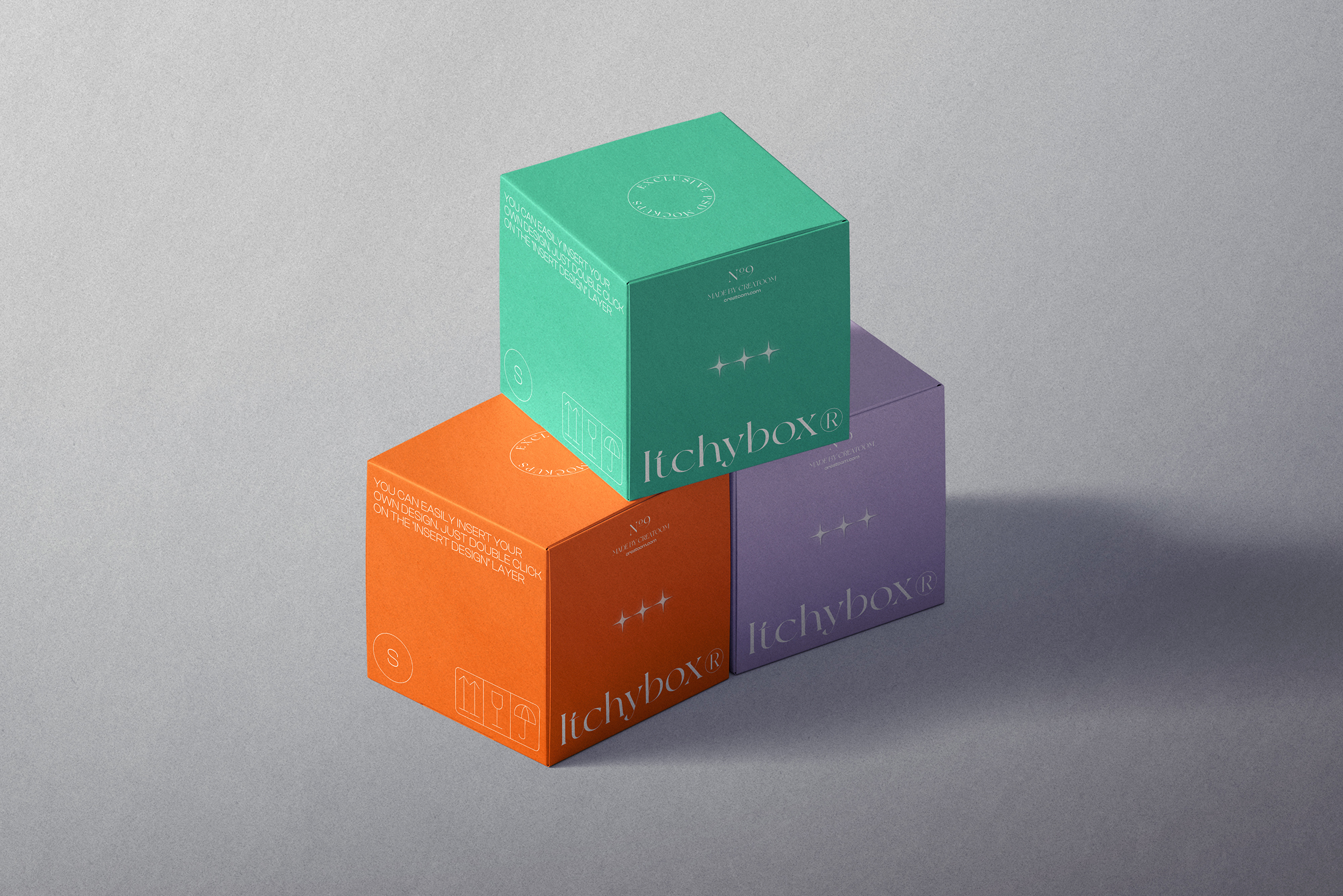 Mockup scene with box v4 isometric Mockup Scene With Box V4 Isometric