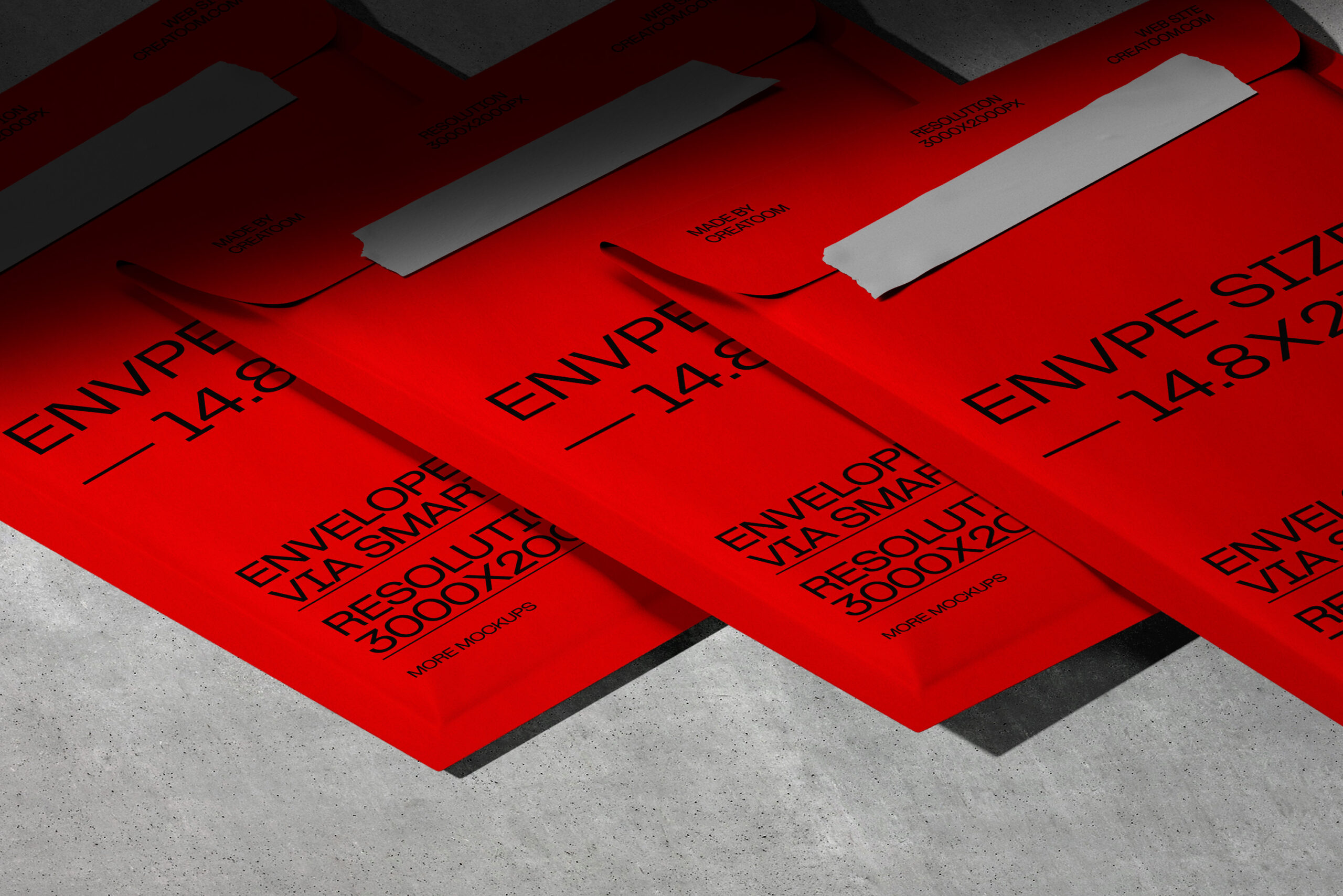 Mockup scene with envelope v4 isometric Mockup Scene With Envelope V4 Isometric