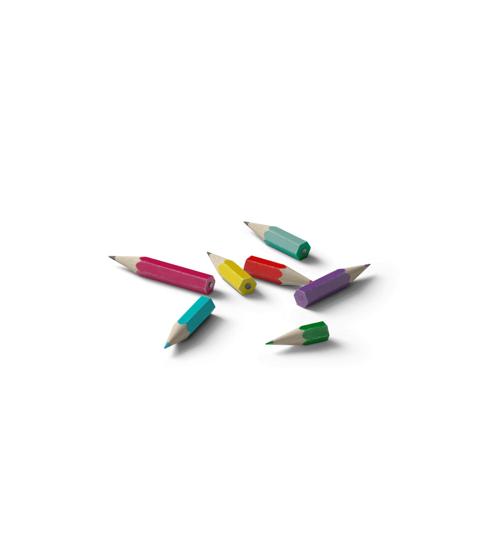 Mockup small pencils isometric Mockup Small Pencils Isometric