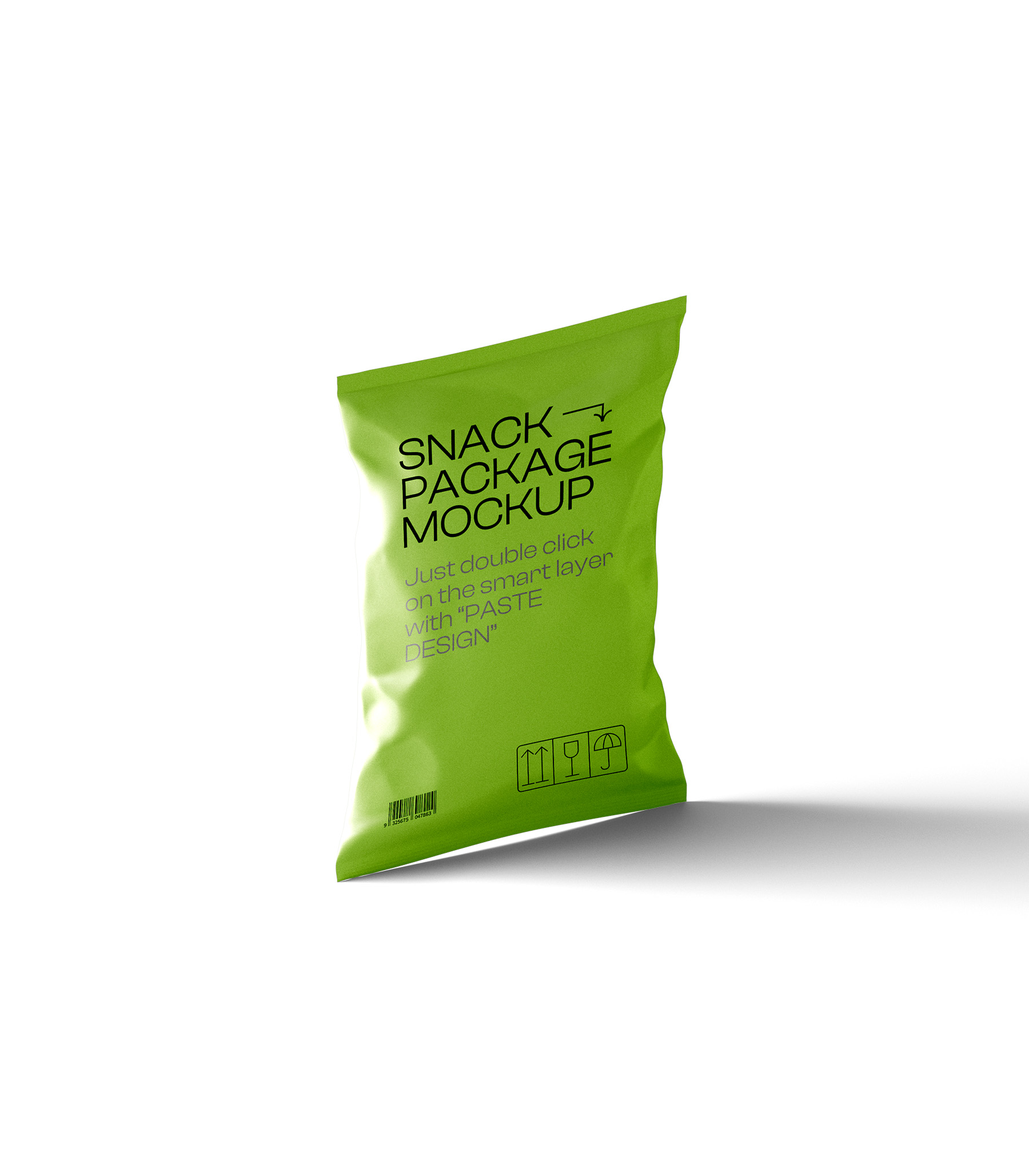 Mockup snack package v2 isometric Mockup Snack Package V2 Isometric