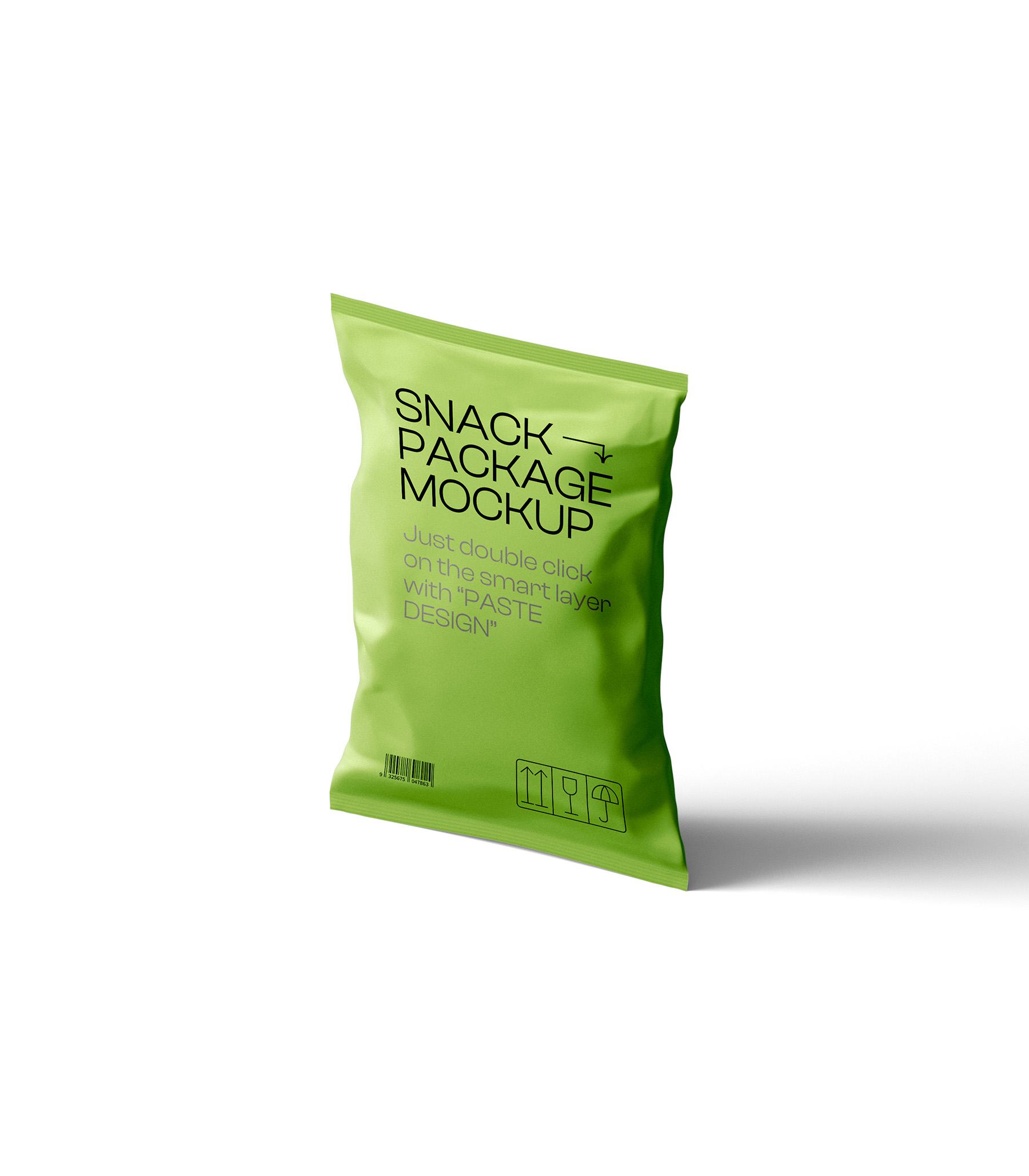 Mockup snack package v3 isometric Mockup Snack Package V3 Isometric