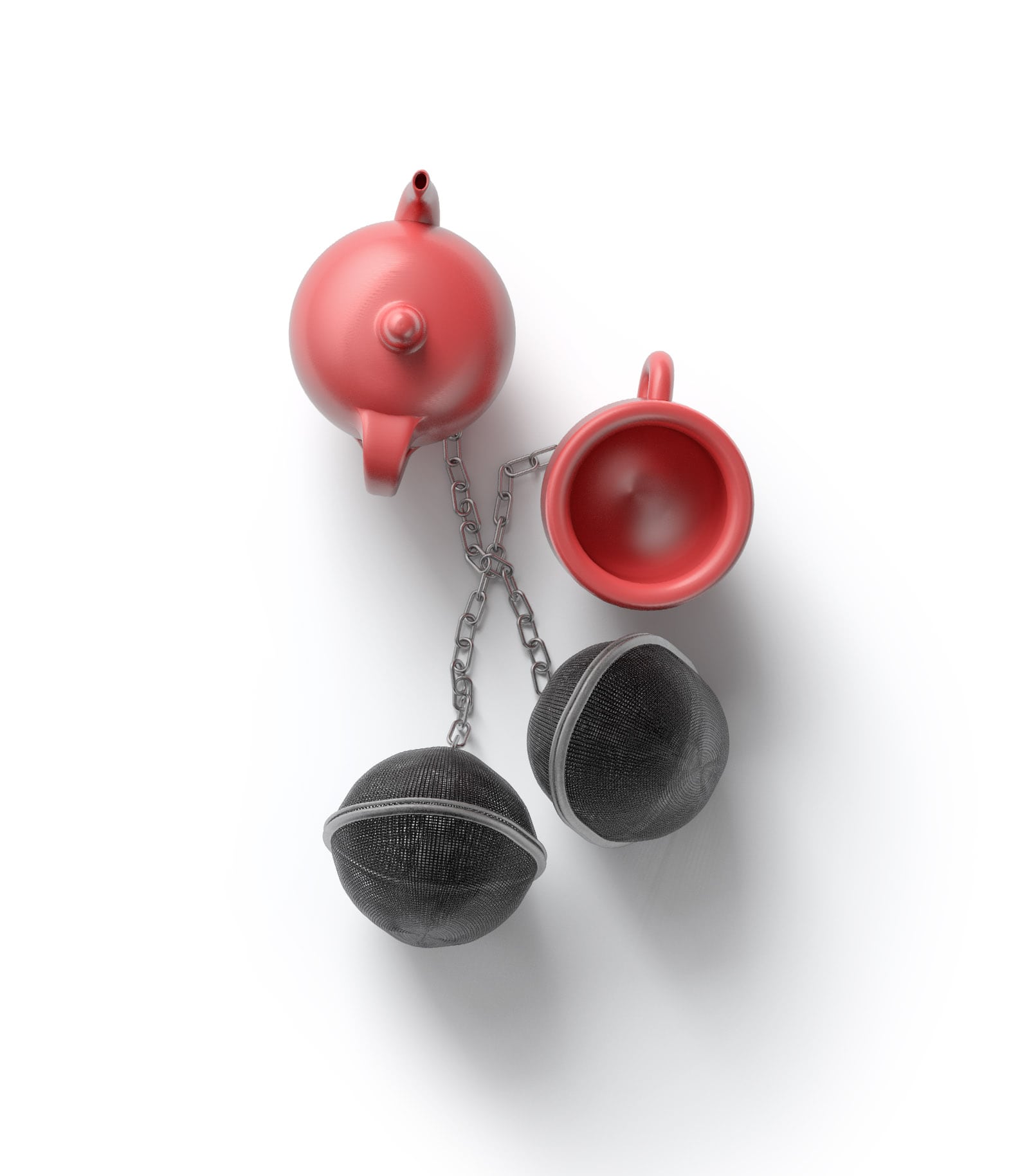 Mockup teapot with cup top Mockup Teapot With Cup Top