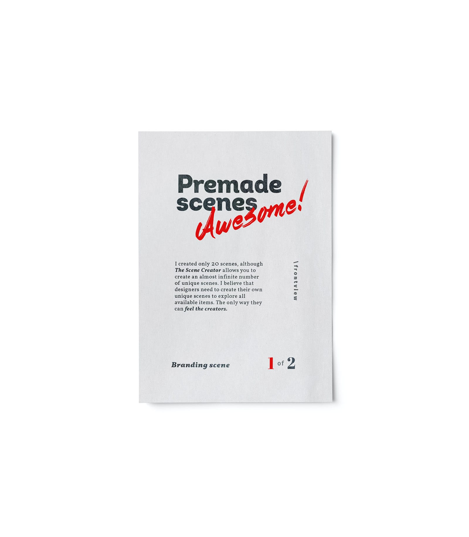 Mockup vertical paper front v1 Mockup Vertical Paper Front V1
