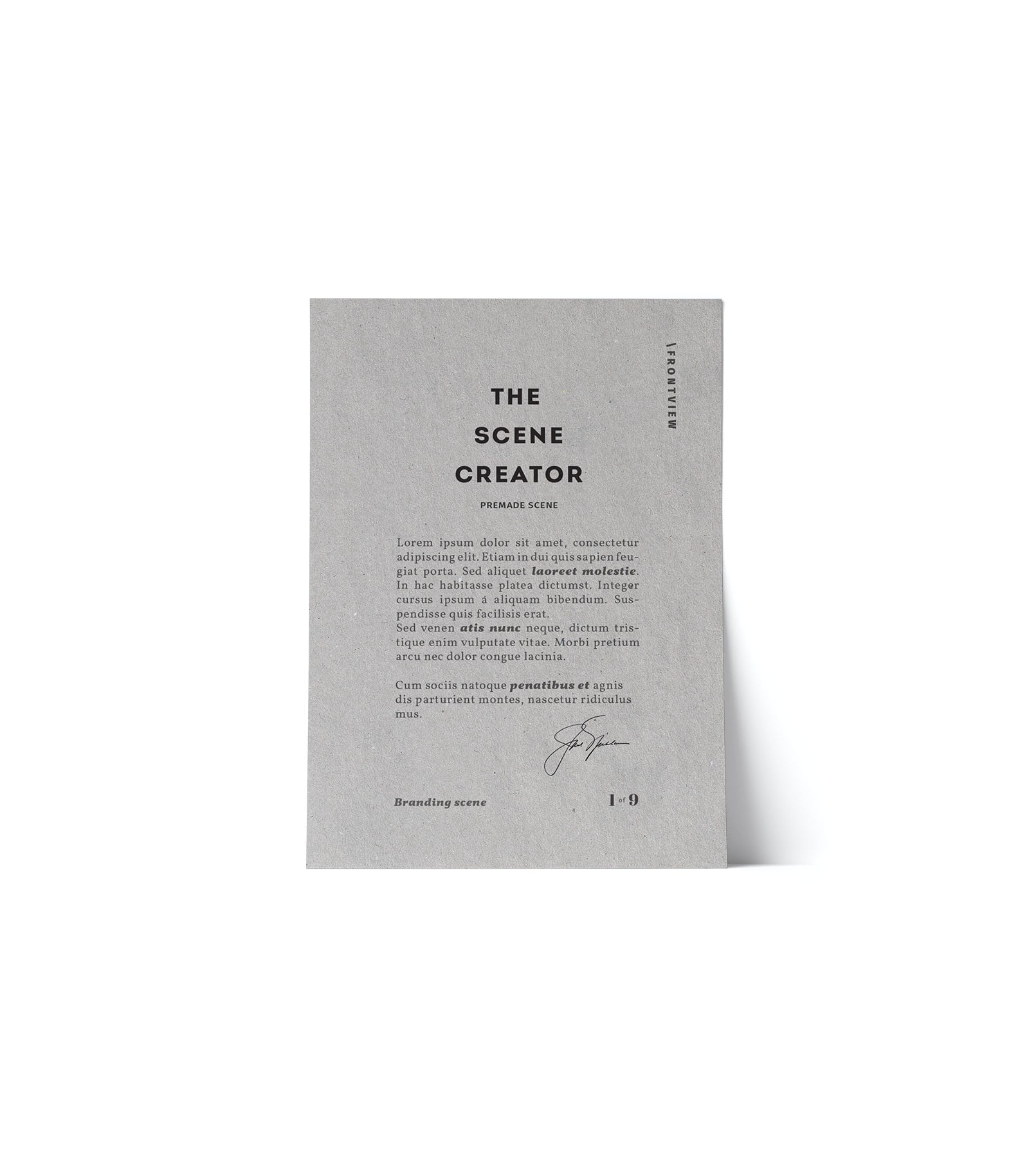 Mockup vertical paper front v4 Mockup Vertical Paper Front V4