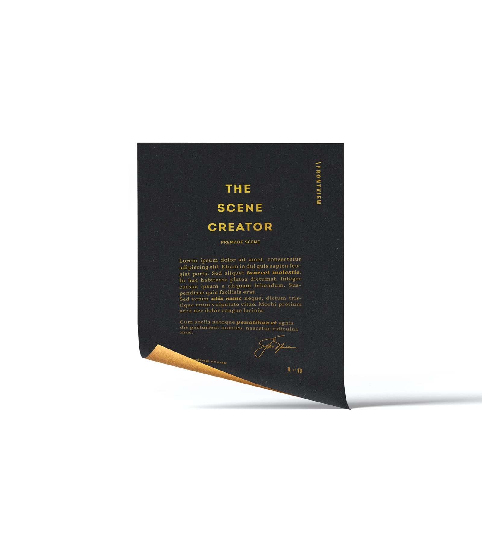 Mockup vertical paper front v5 Mockup Vertical Paper Front V5