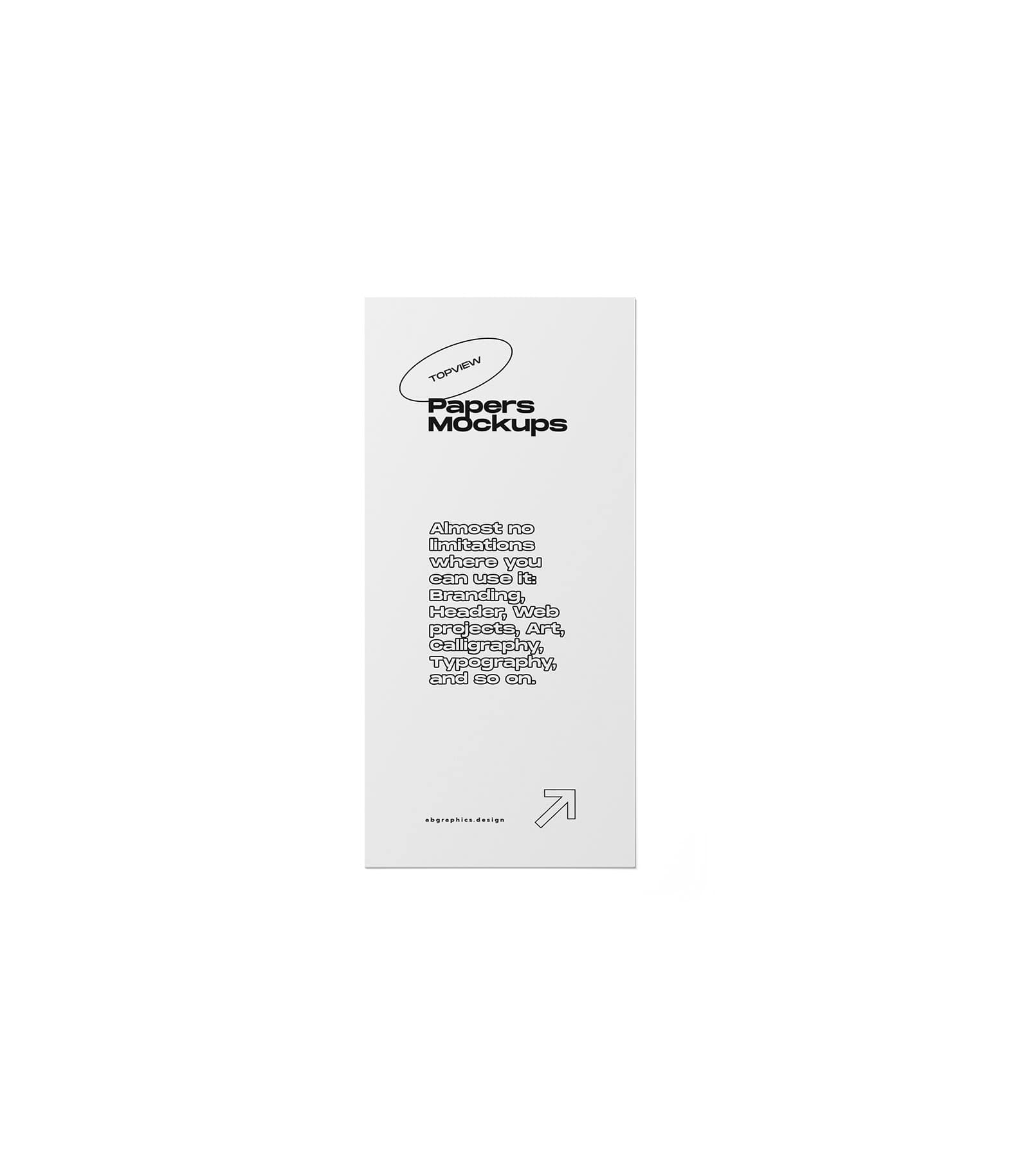 Mockup vertical paper v7 top Mockup Vertical Paper V7 Top