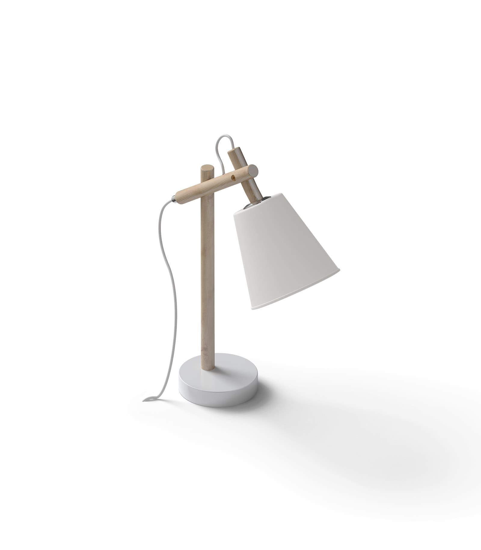 Mockup white table lamp isometric Mockup White Table Lamp Isometric