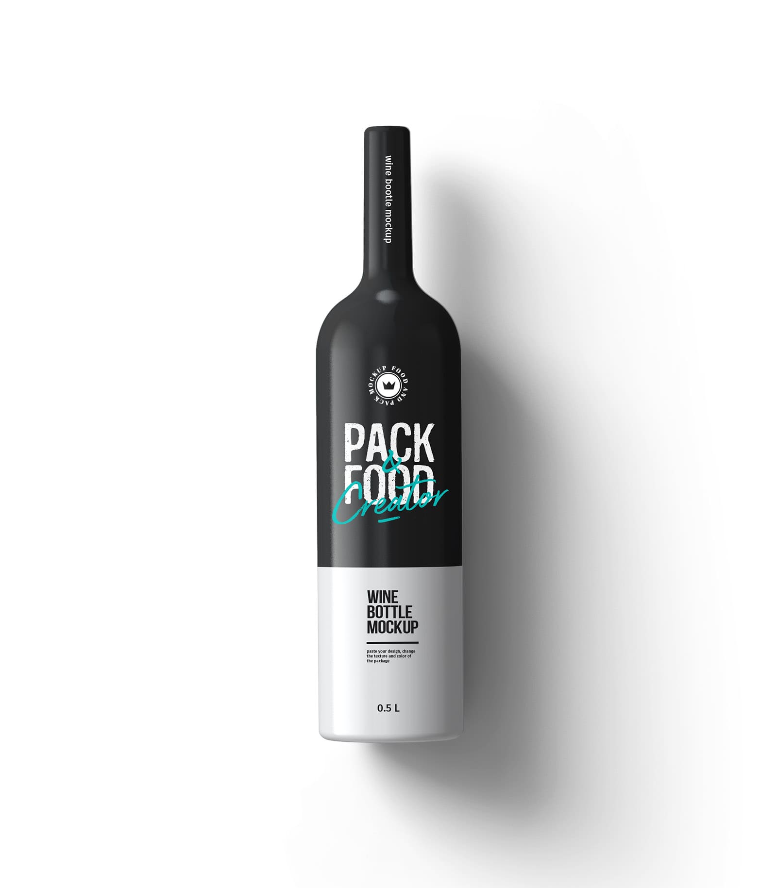 Mockup wine bottle v5 top Mockup Wine Bottle V5 Top