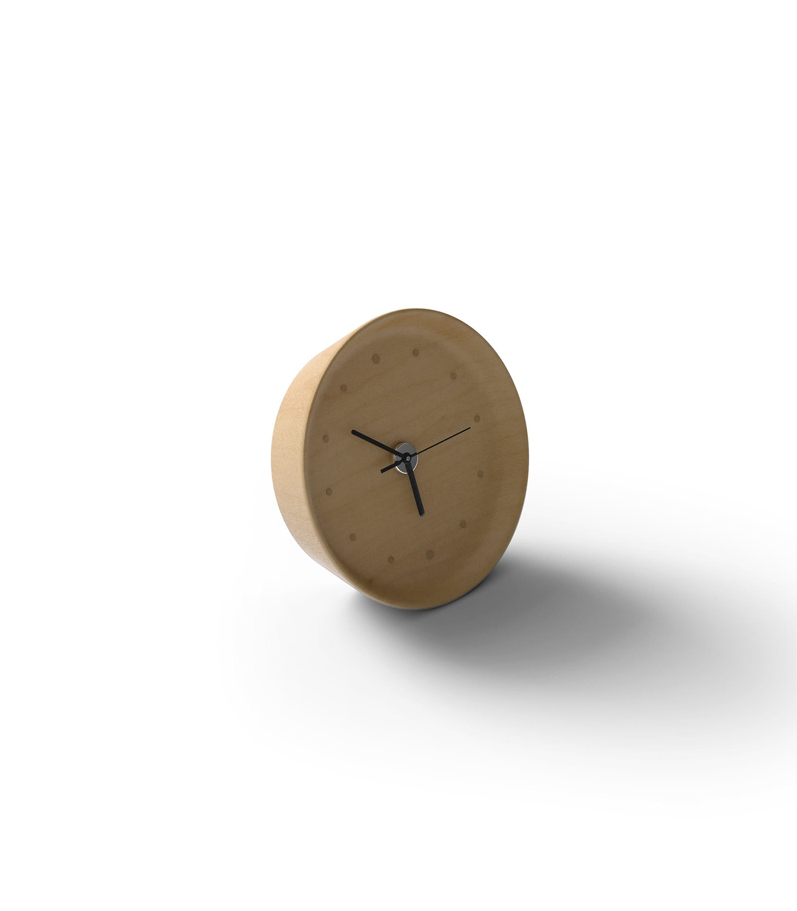 Mockup wooden table clock isometric v1 Mockup Wooden Table Clock Isometric V1